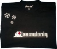 been snowboarding short sleeved t-shirt